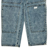 Nnsns Double Knee Carpenter Jeans - 31W 27L Light Wash Cotton