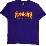 Magazine Thrasher Graphic T-Shirt - Medium Purple Cotton