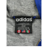 Adidas Striped Jacket - Medium Gray Polyester