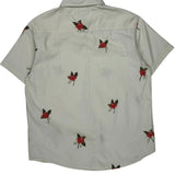 Eighth Avenue Floral Patterned Shirt - XL Cream Cotton