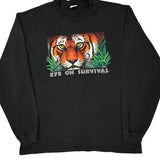 Eye On Survival Anvil Single Stitch Long Sleeve T-Shirt - 2XL Black Cotton