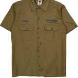 Rivers Of Water Dickies Short Sleeve Shirt - Medium Khaki Polyester Blend