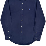 Ralph Lauren Slim Fit Shirt - Small Navy Cotton