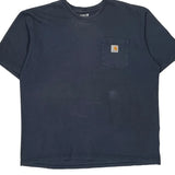 Carhartt T-Shirt - XL Blue Cotton