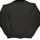 Russell Athletic 1/4 Zip - Large Black Cotton