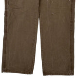 Wrangler Carpenter Trousers - 32W 30L Brown Cotton