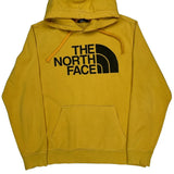 The North Face Graphic Hoodie - Large Yellow Cotton