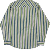 Timberland Striped Shirt - Large Blue Cotton