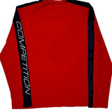 Competition Nautica Spellout Long Sleeve T-Shirt - XL Red Cotton Blend