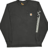 Property Of Carhartt Long Sleeve T-Shirt - Medium Black Cotton