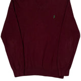 Polo By Ralph Lauren Sweater - Medium Burgundy Cotton