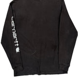 Carhartt Long Sleeve T-Shirt - Small Black Cotton