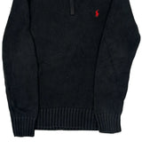 Age 10-12 Polo By Ralph Lauren 1/4 Zip - Medium Black Cotton