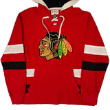 Chicago Blackhawks Ccm Nhl Hoodie - Large Red Cotton
