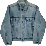 Orange Tab Levis Denim Jacket - XL Light Wash Denim