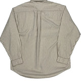Tommy Hilfiger Striped Shirt - Large Beige Cotton