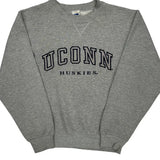 Uconn Huskies Russell Athletic College Sweatshirt - Small Gray Cotton Blend