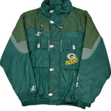 Packers Logo Athletics Nfl Jacket - XL Green Nylon