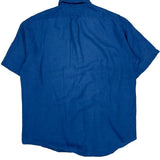 Blake Ralph Lauren Short Sleeve Shirt - Medium Blue Linen