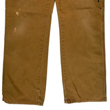 Dickies Double Knee Carpenter Trousers - 32W 30L Brown Cotton