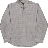 Ralph Lauren Checked Shirt - 2XL White Cotton