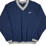 Nike Windbreaker - Large Blue Polyester