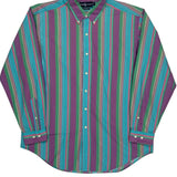 Ralph Lauren Striped Shirt - Large Multicoloured Cotton
