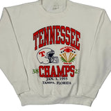 Made In USA Unbranded Tennessee Champs Sweatshirt - XL White Cotton Blend