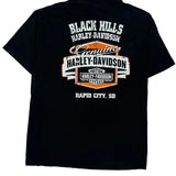 Motorcycles Harley Davidson Graphic T-Shirt - Large Black Cotton