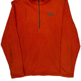 The North Face Long Sleeve T-Shirt - Medium Orange Polyester