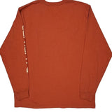 Carhartt Long Sleeve T-Shirt - Large Orange Cotton