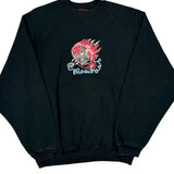 Flaming Logo Mamba Graphic Sweatshirt - Large Black Cotton