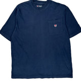 Single Stitch Chaps Ralph Lauren T-Shirt - XL Navy Cotton