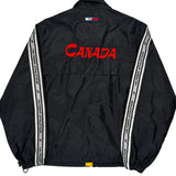 Canada National Water Polo Team Tommy Hilfiger Spellout Windbreaker - Small Black Nylon