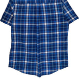 Tommy Hilfiger Checked Short Sleeve Shirt - Medium Blue Cotton