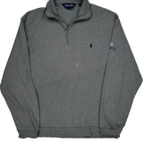 Polo By Ralph Lauren 1/4 Zip - Medium Gray Cotton
