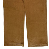 Carhartt Double Knee Carpenter Pants - 36W 32L Brown Cotton