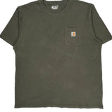 Carhartt Tall T-Shirt - XL Green Cotton