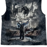 Native American The Mountain Single Stitch Vest - Large Grey Cotton