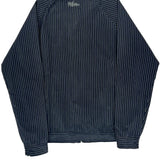 Quiksilver Striped Harrington Jacket - Medium Black Cotton