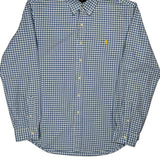Slim Fit Ralph Lauren Checked Shirt - XL Blue Cotton