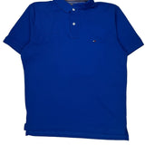 Tommy Hilfiger Polo Shirt - Large Blue Cotton