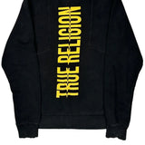 Fashion For The Senses True Religion Spellout Hoodie - Large Yellow Cotton