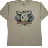 Real Hunters Murina Single Stitch T-Shirt - XL Beige Cotton
