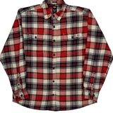 Dickies Checked Flannel Shirt - Medium Blue Cotton