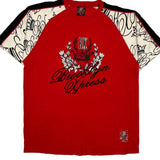Crown Logo Brooklyn Xpress Graphic T-Shirt - XL Red Cotton