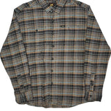 Lee Checked Flannel Shirt - XL Blue Cotton