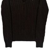 Ralph Lauren Sport Cable Knit Sweater - Medium Brown Cotton