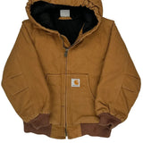 Age 4-5 Carhartt Jacket - 2XS Brown Cotton