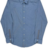 Boss Shirt - Large Blue Cotton